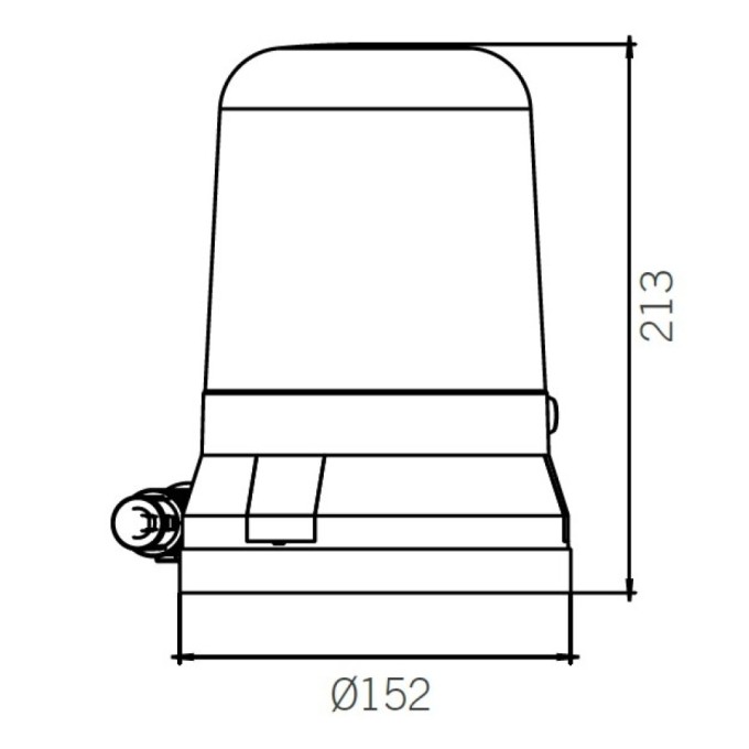 Girofar Inalt Rotativ cu prindere magnetica 